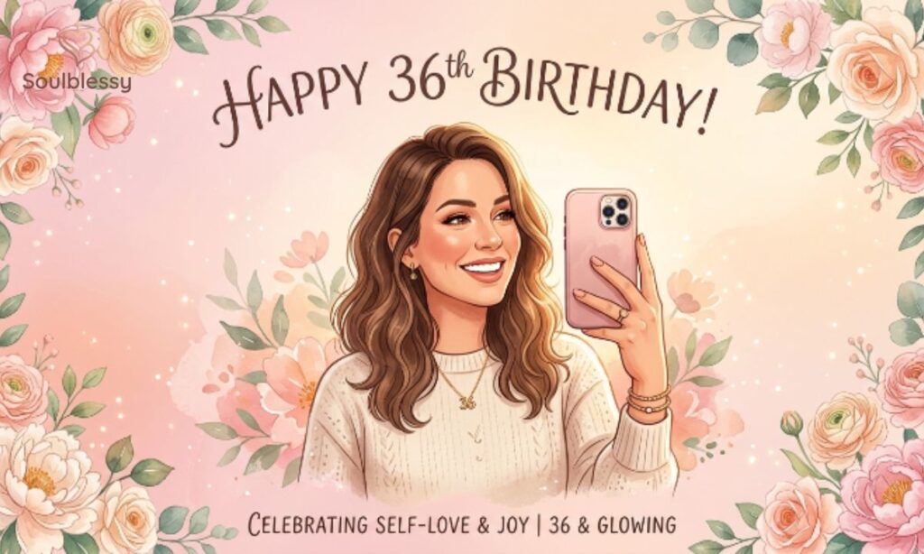 Cute 36th birthday captions for myself with a self-love birthday theme.