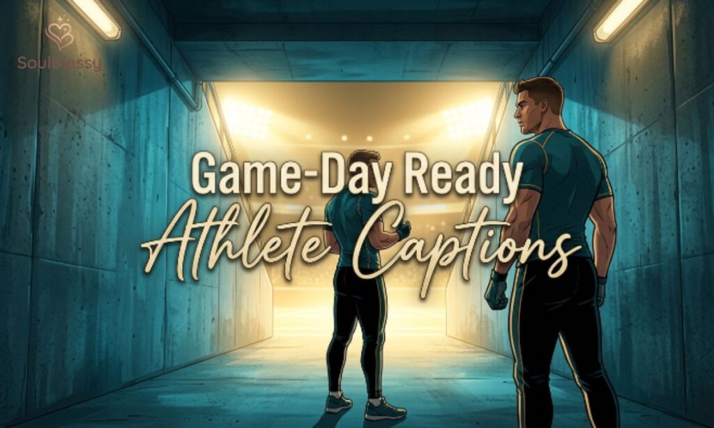 Athletes standing in the stadium tunnel before game day.