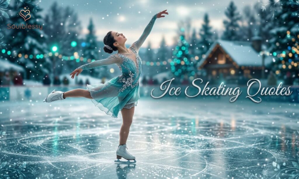 Figure skater performing a graceful spin on an ice rink.