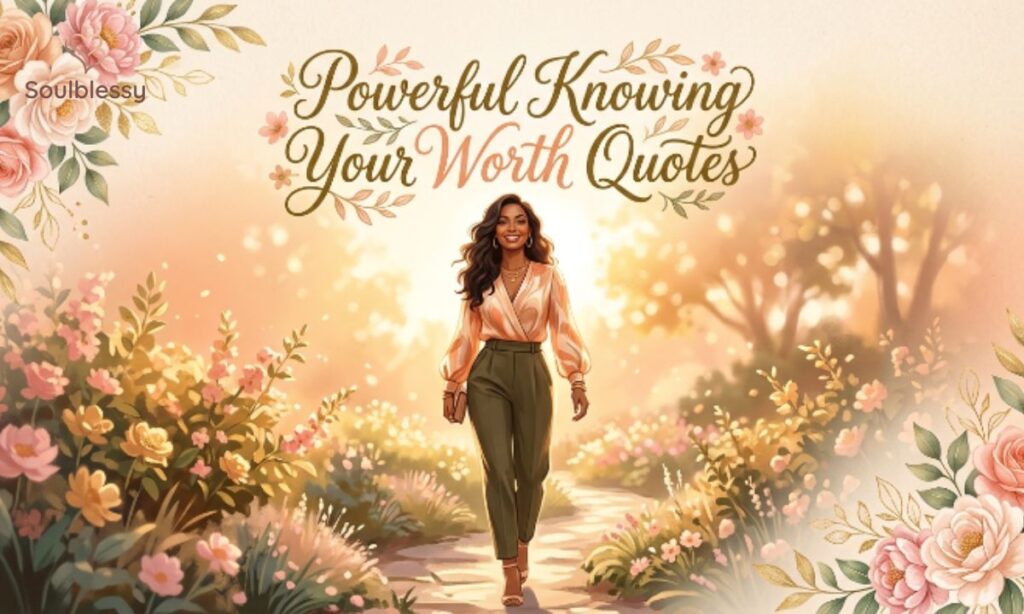 Confident woman walking forward representing self-respect and self-worth.
