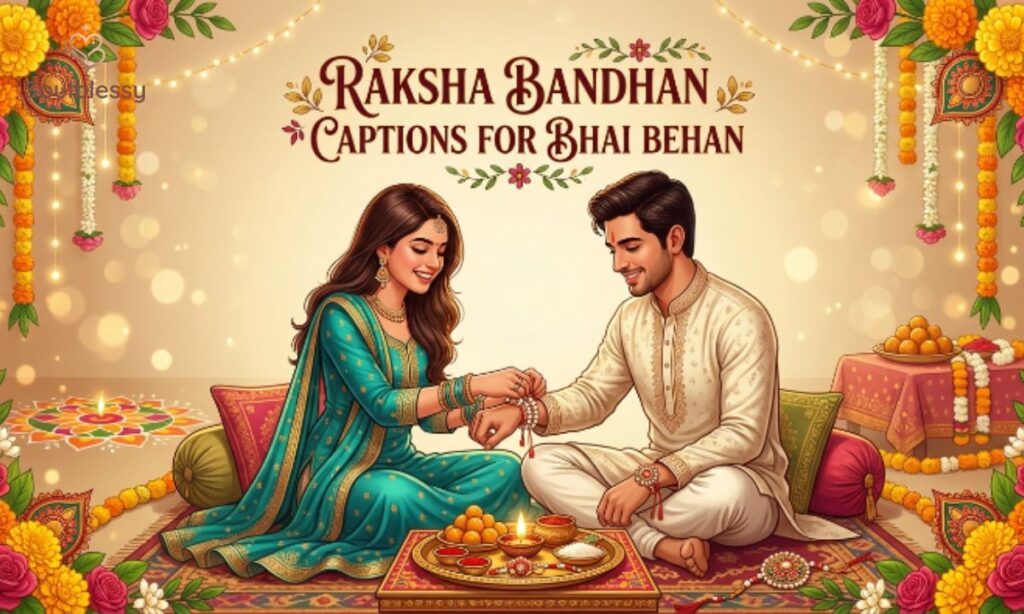 Sister tying rakhi to brother during Raksha Bandhan