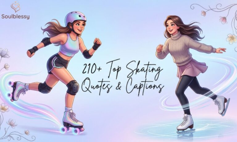 Featured image showing roller and ice skaters with inspirational skating quotes theme.