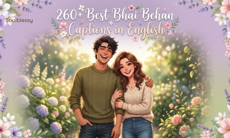 Brother and sister together for Bhai Behan captions featured image
