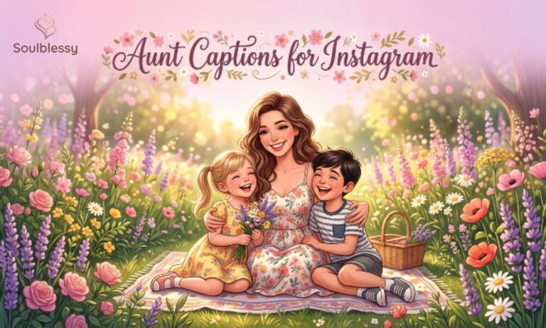 A happy aunt spending quality time with her niece and nephew in a beautiful outdoor setting.