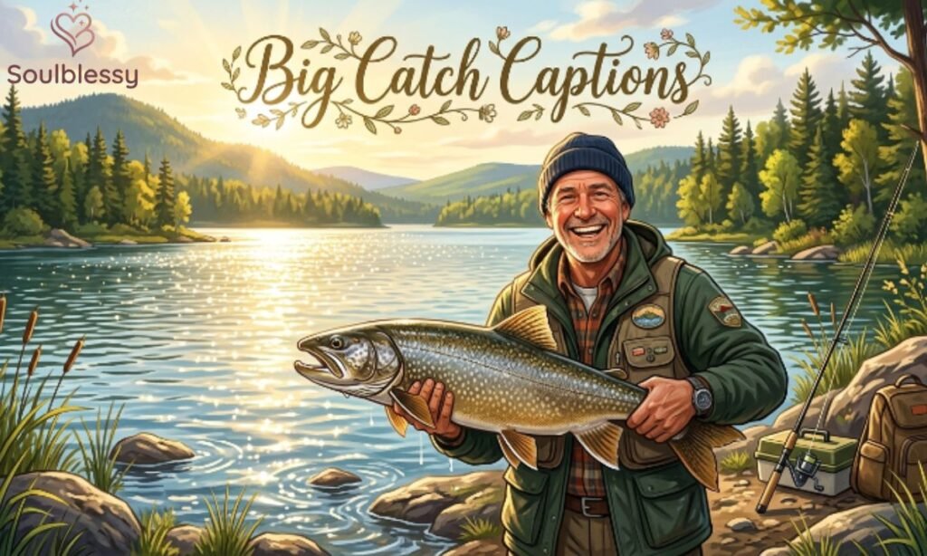Happy angler proudly holding a large fish after a successful catch.
