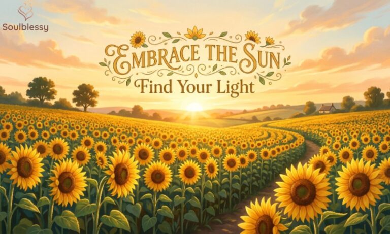 210+ Bright sunflower field with inspirational positivity quotes heading