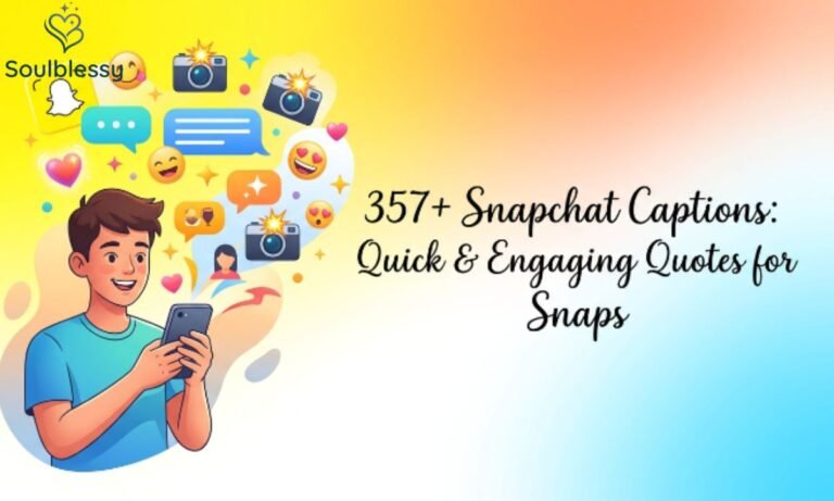 Modern illustrated feature image for Snapchat captions article with smartphone and social media elements.