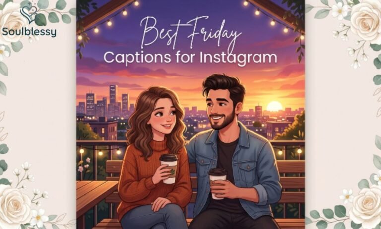 Best Friday Captions for Instagram featured illustration with weekend vibes