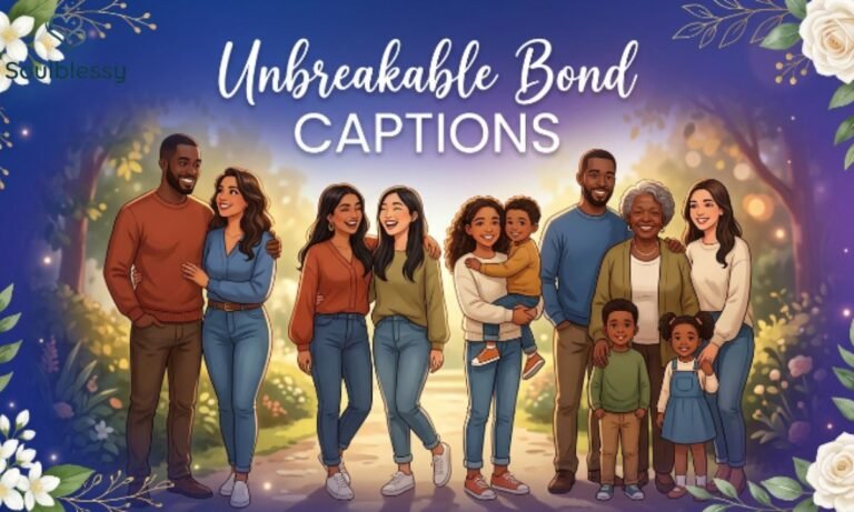 Feature image for Unbreakable Bond Captions article showing friends, family and couples celebrating strong lifelong relationships.