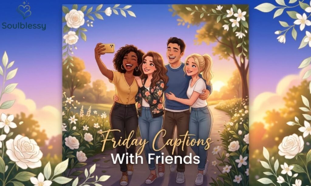 Friday Captions With Friends illustration