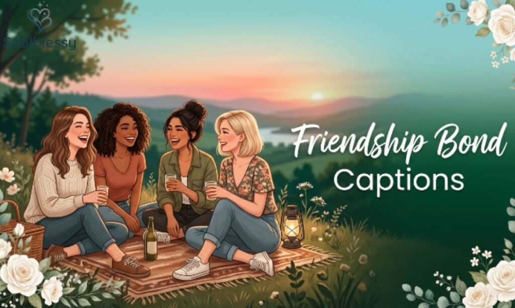 Group of close friends celebrating a lifelong friendship