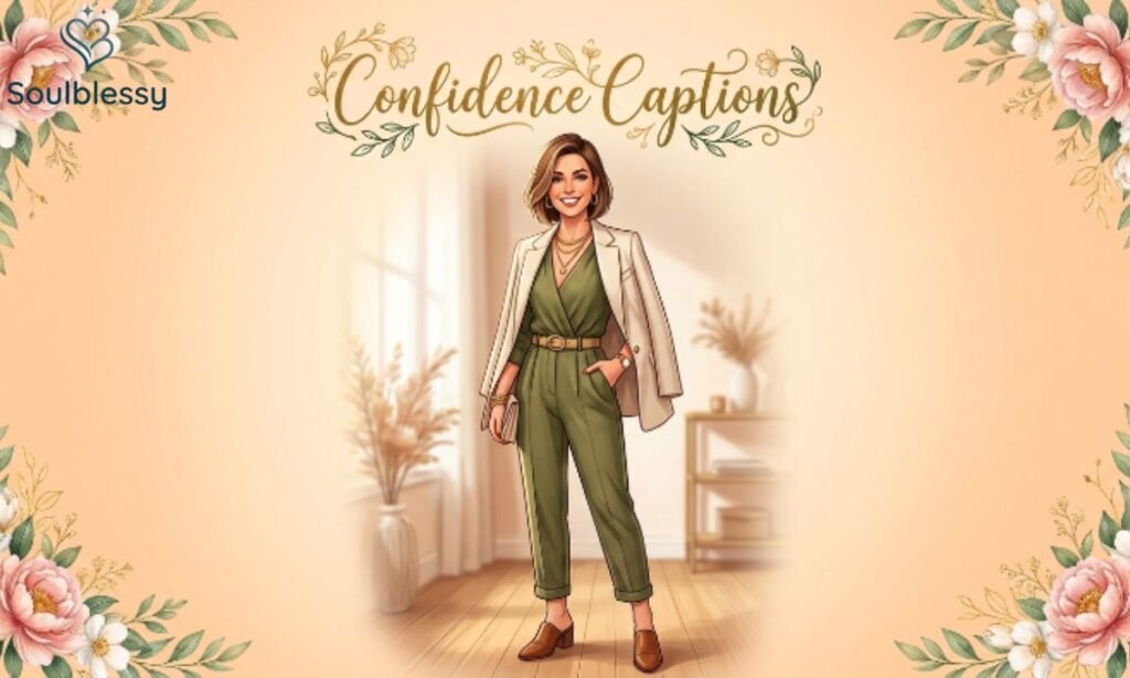 Confident fashionable mom standing proudly in modern casual clothes