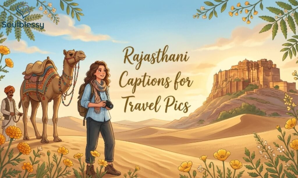 Traveler exploring Rajasthan desert and historic fort.