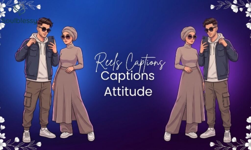 Confident creators representing attitude Reels captions.