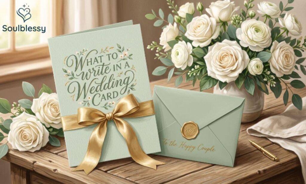 Elegant wedding greeting card with floral decoration