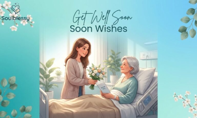 Get Well Soon Wishes feature image with flowers and heartfelt recovery message