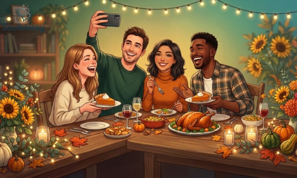 Funny Thanksgiving Wishes for Friends celebrating Thanksgiving dinner