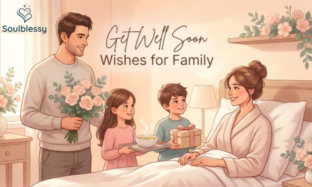 Get Well Soon Wishes feature image with flowers and heartfelt recovery message