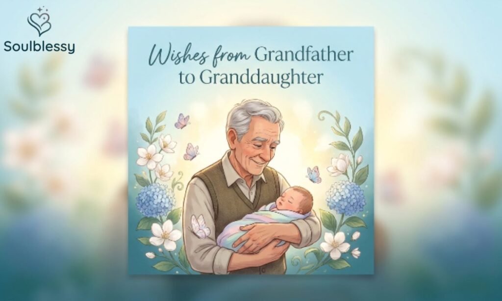 Grandfather expressing heartfelt New Granddaughter Wishes for his granddaughter