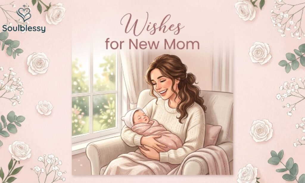 Newborn Daughter Wishes for new mom with mother holding her baby girl
